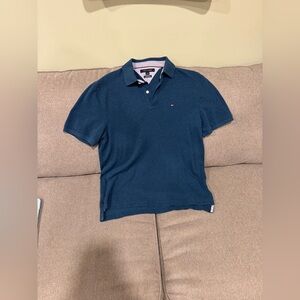 Men’s Tommy Hilfiger classic fit polo, teal, size M